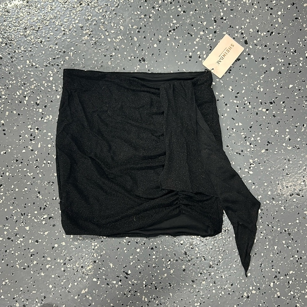 Shimmery mini skirt